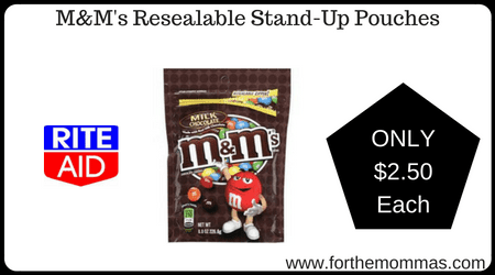 M&M's Resealable Stand-Up Pouches