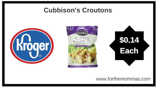 Kroger Mega Sale: Cubbison's Croutons ONLY $0.14 (Reg $1.69)