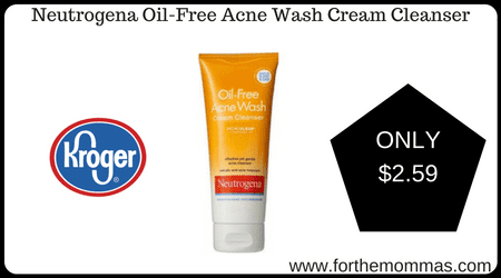 Neutrogena Oil-Free Acne Wash Cream Cleanser 