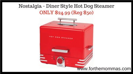 Nostalgia - Diner Style Hot Dog Steamer