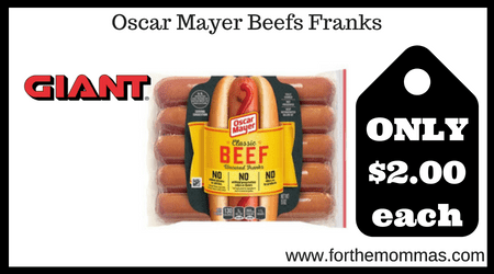 Oscar Mayer Beefs Franks