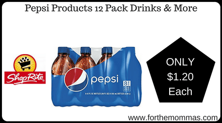 Pepsi Products 12 Pack Drinks & More 