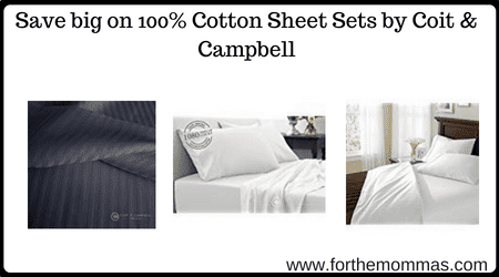100% Cotton Sheet Sets by Coit & Campbell