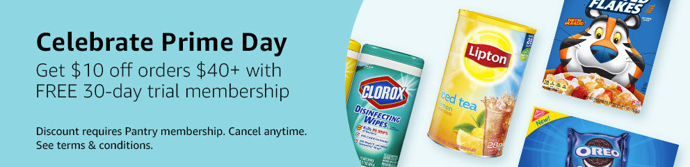 $10 off $40 Prime Pantry Coupon + FREE 30 Day Trial