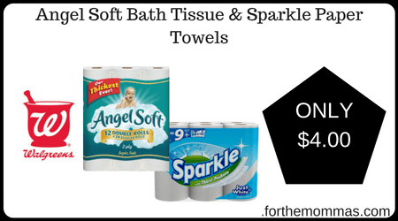  Angel Soft Bath Tissue & Sparkle Paper Towels 
