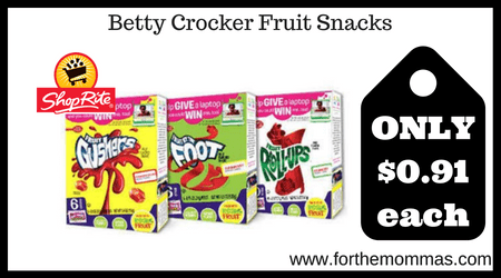 Betty Crocker Fruit Snacks
