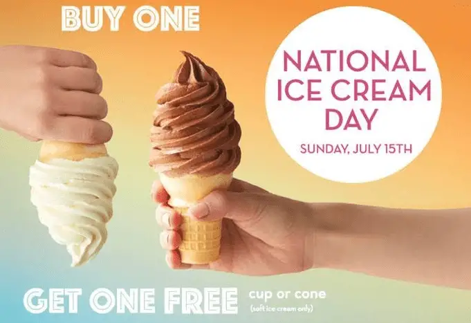 Carvel: Buy One Get One Free On Soft Serve Cone or Cup