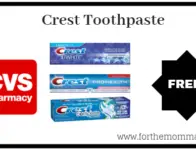 CVS: Free Crest Toothpaste Starting 9/22