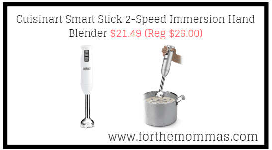 Cuisinart Smart Stick 2-Speed Immersion Hand Blender $21.49 (Reg $26.00)
