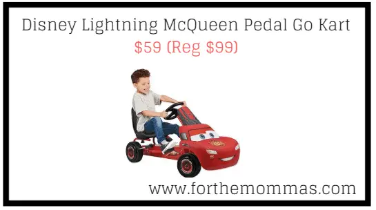 disney lightning mcqueen pedal go kart