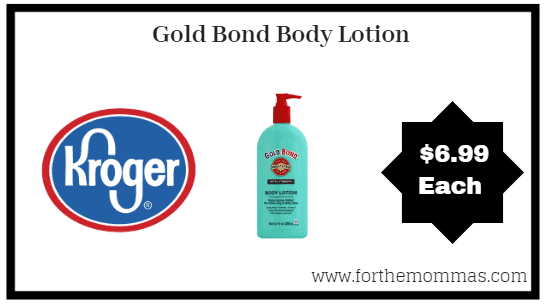 Kroger: Gold Bond Body Lotion ONLY $6.99