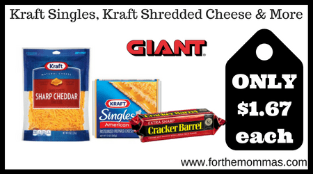 Kraft Singles, Kraft Shredded Cheese & More