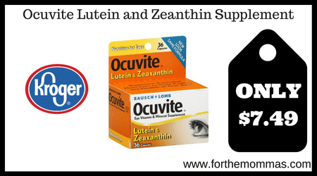 Ocuvite Lutein and Zeanthin Supplement