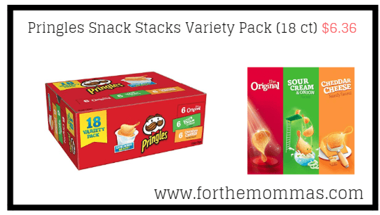 Pringles Snack Stacks Variety Pack (18 ct) $6.36 Shipped
