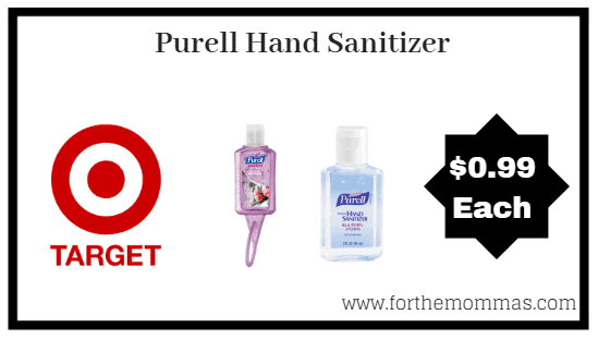 Target: Purell Hand Sanitizer $0.99 (Reg $1.49)
