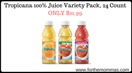 Tropicana 100% Juice Variety Pack, 24 Count 