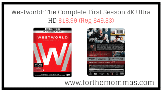 Westworld: The Complete First Season 4K Ultra HD $18.99 (Reg $49.33)