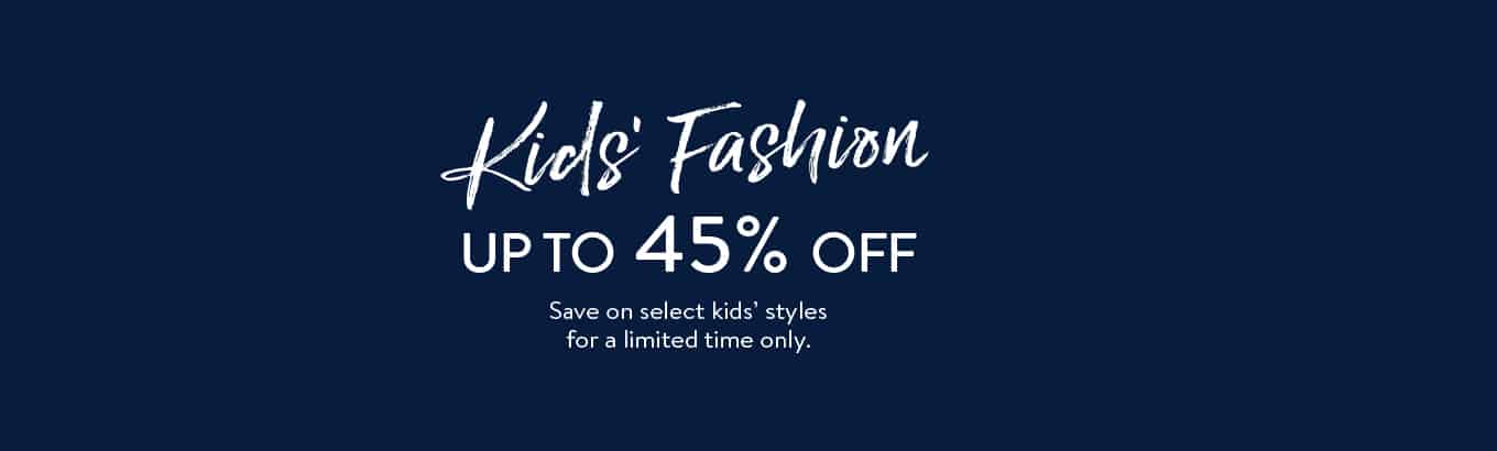 Walmart: Up to 45% off on Back to School Kids’ Fashion Sale