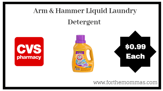 CVS: Arm & Hammer Laundry Detergent ONLY $0.99 Starting 8/5 