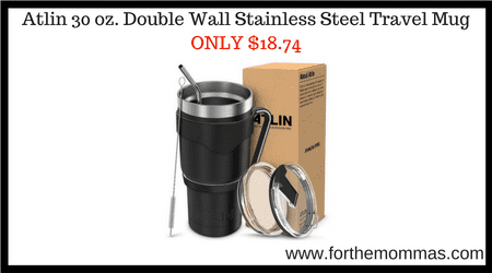 Atlin 30 oz. Double Wall Stainless Steel Travel Mug