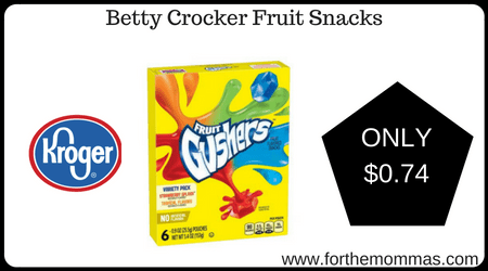 Betty Crocker Fruit Snacks 