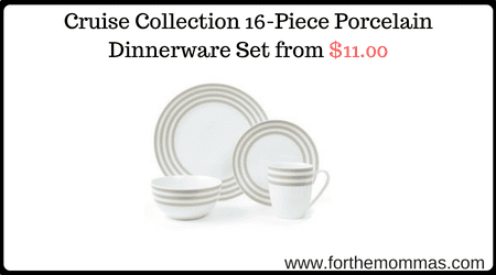 Cruise Collection 16-Piece Porcelain Dinnerware Set 