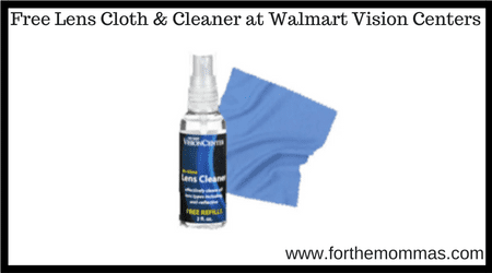 Free Lens Cloth & Cleaner at Walmart Vision Centers