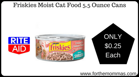 Friskies Moist Cat Food 5.5 Ounce Cans