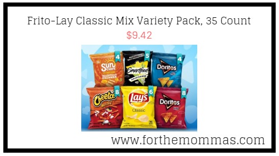 Frito-Lay Classic Mix Variety Pack, 35 Count $9.42