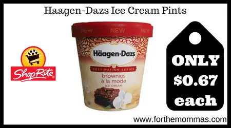 Haagen-Dazs Ice Cream Pints