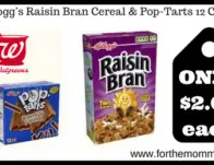Kellogg’s Raisin Bran Cereal & Pop-Tarts 12 Count
