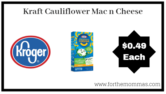 Kroger: Kraft Cauliflower Mac n Cheese ONLY $0.49 (Reg $1.49)