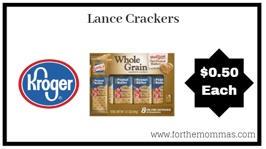 Kroger: Lance Crackers ONLY $0.50(Reg $2.79)