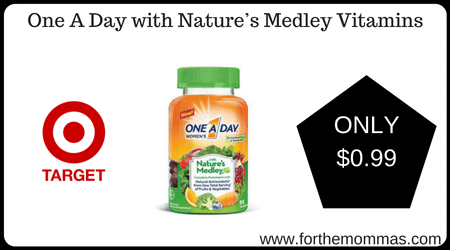 One A Day with Nature’s Medley Vitamins
