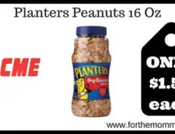 Planters Peanuts 16 Oz