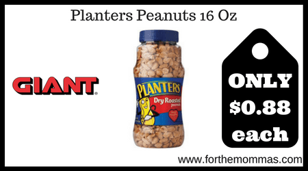 Planters Peanuts 16 Oz 