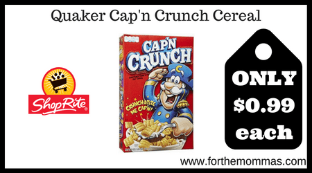 Quaker Cap'n Crunch Cereal
