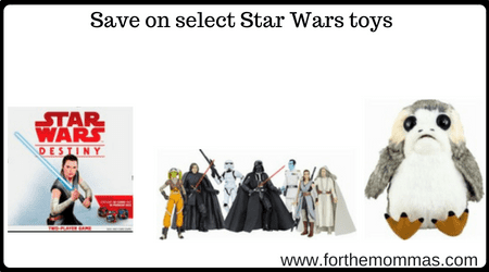 Save on select Star Wars toys