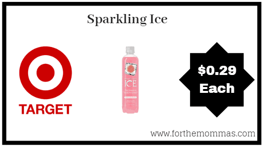 Target: Sparkling Ice 17 oz $0.29 (Reg $0.88)