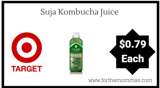 Target: Suja Kombucha Juice $0.79