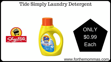 ShopRite: Tide Simply Laundry Detergent
