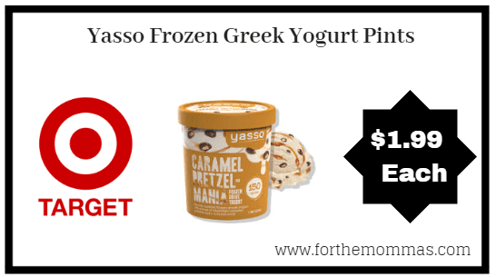 Target: Yasso Frozen Greek Yogurt Pints $1.99 (Reg $3.99)