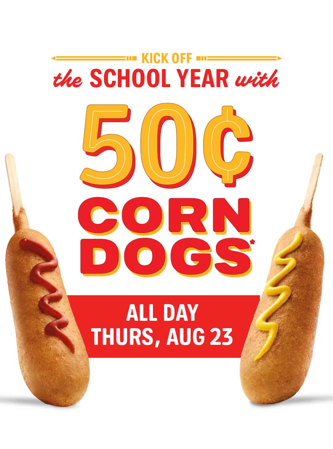 Sonic Drive In: $0.50 Corn Dogs All Day
