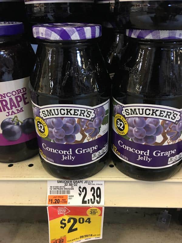 Giant: Smucker's Jelly Just $1.04 Each Thru 9/20!