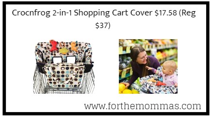Crocnfrog 2-in-1 Shopping Cart Cover $17.58 (Reg $37) {Only for Today}
