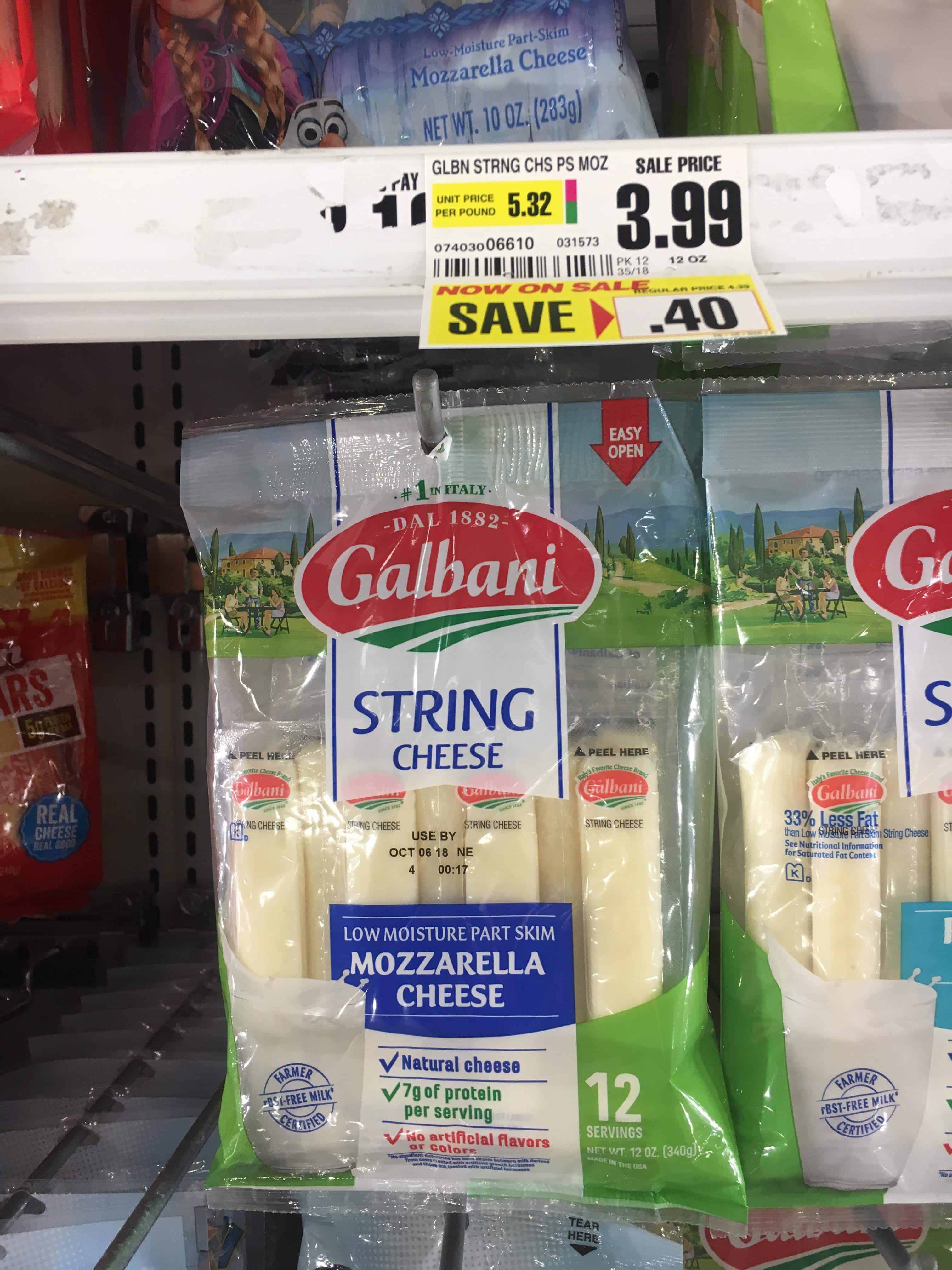ShopRite: Galbani String Cheese ONLY $0.99 Thru 9/8