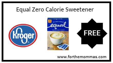 Kroger: FREE Equal Zero Calorie Sweetener