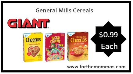 Giant: General Mills Cereals