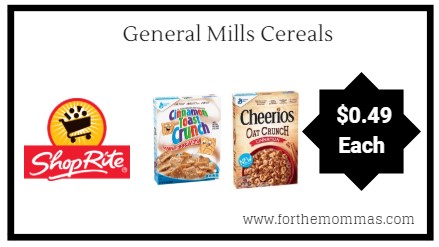 ShopRite: General Mills Cereals