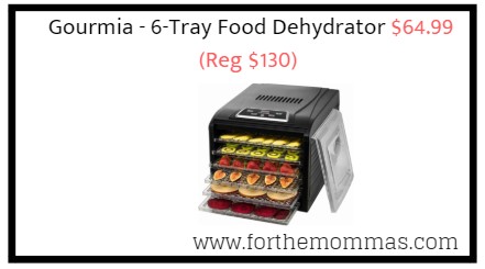 Gourmia - 6-Tray Food Dehydrator $64.99 (Reg $130) {Only for Today}